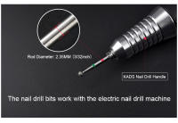 Broca de Uñas KADS para Arte de Uñas Diamante Eléctrico Rotativo Cortador de Cutícula Profesional Herramienta de Moldeo de Manicura - details 3