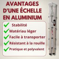 Escalera Tijera Plegable Doble Cara 5 Peldaños en Aluminio |   5+5 Plataforma H.110 cm |   Altura Alcanzable 3,1 Metros |   Certificada EN131 Capacidad Carga 150 kg. BTF-DDB05 - details 6