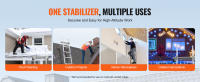SucceBuy Estabilizador de escalera, separador de escalera de extensión de pies ajustables, accesorios de escalera de pared de alta resistencia para canalón de techo - details 2