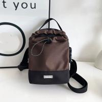 Bolso de hombro con cordón de nailon, bolso cruzado ligero de estilo coreano para mujer, bolso de cubo de gran capacidad con correa ajustable - details 19