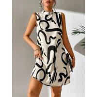 Vestido de verano sin mangas con cuello alto para mujer - details 3