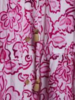 Mini vestido con estampado de flores de moda para mujeres europeas y americanas - details 8