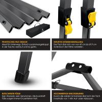 Mesa de Camping Plegable Marco de Aluminio Tablero Enganchable Ajuste de Altura Incluso - details 20