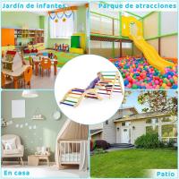 Escalador triangular de madera para niños pequeños, escalera para bebés, gimnasio interior, patio de juegos - details 15