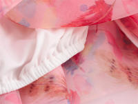OUWU- Blusas Elegantes Y Juveniles Para Mujer, Blusa Bohemia De Manga Larga Con Hombros Descubiertos, Tops Informales Con Estampado Floral Hinchado - details 6