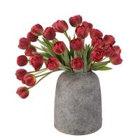 Ramas de tulipán artificiales de 7 cabezas, flor de tulipán de seda hecha a mano de tacto Real, flores falsas realistas, decoración del banquete de boda - details 9