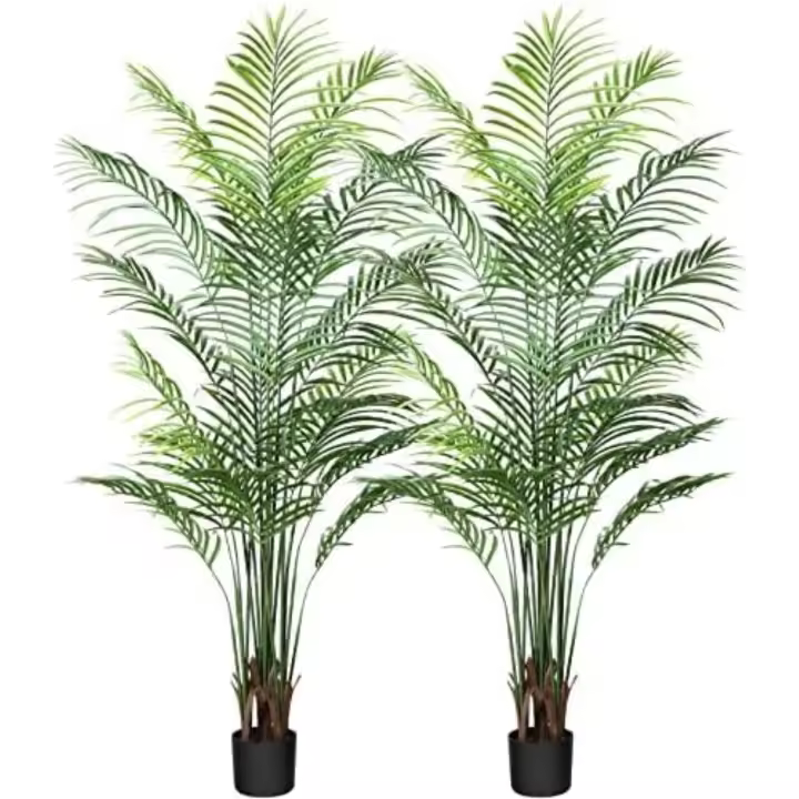 Planta Artificial Areca Palmera Grande 170 cm Árbol Artificial Plástico Interior y Exterior Hogar Salón Dormitorio Balcón Moderno Decorativo (Paquete de 2) - 1