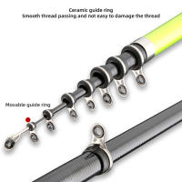 Cañas de pescar portátiles de sección corta, mango de fibra de carbono de durabilidad excepcional para pesca subacuática - details 4