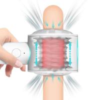 Vibrador de entrenamiento de retraso para masturbador telescópico eléctrico inteligente, masaje Vaginal realista, Juguetes sexuales para adultos y hombres - details 7