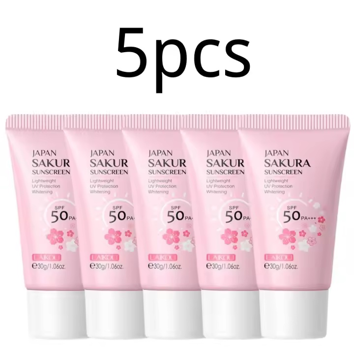 Crema de Protección UV Sakura SPF50 Hidratante y Control de Aceite para el Rostro y el Cuerpo - 1