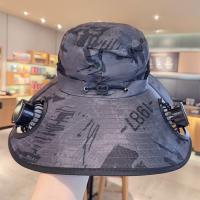 Sombrero para el sol con protección UV y ventilador Solar, camuflaje, 3 velocidades, sombrero de cubo para el sol, secado rápido, doble ventilador de refrigeración, sombrero de pescador - details 8