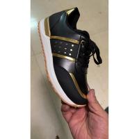 Zapatillas de deporte con plataforma para mujer, zapatos para correr al aire libre vulcanizados cómodos de moda con retazos de cuero informales, - details 4