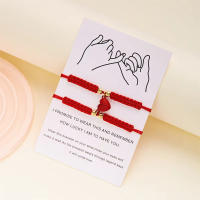 2 unids/set corazón romántico magnético atraer pareja para Mujeres Hombres moda cuerda trenzada pulsera a juego joyería de amistad - details 16