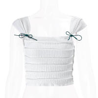 BUNO-Top corto de estética Y2K para mujer, Top elegante Vintage sin mangas, camisetas ajustadas sin mangas, corsé de núcleo de hada dulce de los años 2024, novedad de verano 2025 - details 6