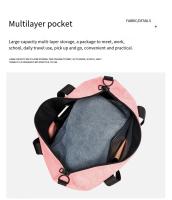 Bolsa de Viaje Ligera y Impermeable Unisex para Deportes y Yoga Almacenamiento Multifuncional con Exterior de Poliéster Bolsa de Viaje Corta a Distancia - details 11
