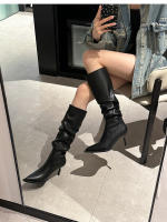 Nuevas botas de tacón fino para hombre pequeño pero botas de moda hasta la rodilla botas de mujer - details 27