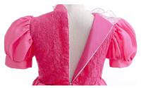 Vestido de princesa melocotón para cosplay, disfraz de juego de rol para niña, trajes de actuación de escenario para fiesta de cumpleaños, vestidos elegantes de carnaval para niños - details 6