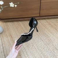 Tacones altos nuevo diseño de nicho temperamento pies no cansados ​​diamantes de imitación blanco stiletto zapatos de boda hueco sandalias - details 38