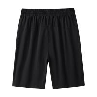 Pantalones cortos de seda de hielo para hombre, Pantalones cortos informales de gran tamaño, ropa de playa, cintura elástica, para verano - details 5