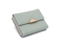 Nueva cartera corta para mujer estilo coreano y japonés Nicheinsminimalista hebilla plegable Simple monedero para estudiante - details 8