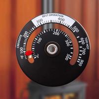 Termómetro magnético para calentador de madera, ventilador para hogar, estufa con sonda, herramienta para horno de barbacoa, sensibilidad del hogar - details 15