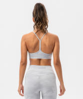 SHINBENE Sujetador Deportivo de Yoga para Mujeres con Estampado Camuflaje Diseño de Espagueti y Tirantes Delgados Fitness Gimnasio XS-XL - details 9