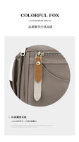Bolso de hombro multicapa Bolso de mensajero de nylon antisalpicaduras de gran capacidad Mochila casual para mujer - details 3