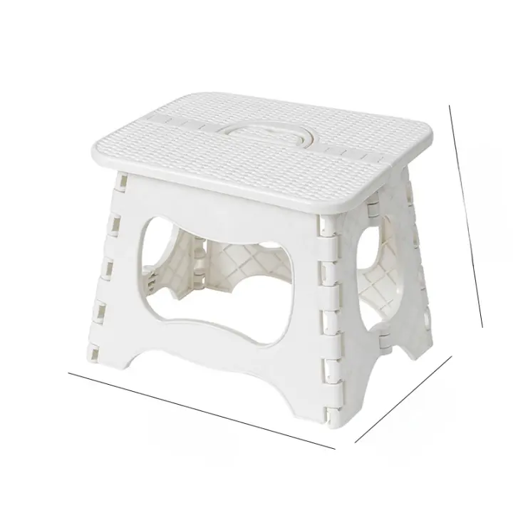 Taburete plegable, banco, taburete pequeño, zapatos de plástico apilables, Maza para niños, Base portátil sólida que ahorra espacio para el hogar - 1