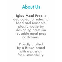 igluu food prep recipientes reutilizables de plástico