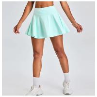 Falda de tenis plisada de línea A, pantalones cortos deportivos de cintura alta, falda para mujer, gimnasio, ejercicio, deportes, falda para correr, ropa deportiva ligera - details 0