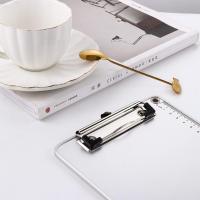 Almacenamiento de billetes de papel de aleación de aluminio, carpeta de archivos de libros, portadocumentos A4, portapapeles, almohadillas de escritura, Clip para tablero de escritura - details 3