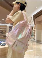 Mochila coreana de gran capacidad para estudiantes de secundaria y universidad, nueva mochila láser versátil de estilo japonés - details 8