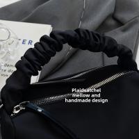 Bolso Cruzo de Nylon Negro Elegante Mango Acordonado, Cierre de Cremallera, Correa Ajustable, Perfecto para Otoño e Invierno, Multifuncionalidad Diaria - details 4