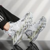 Zapatillas Blade para Hombre, Zapatos Deportivos Informales, Color Sólido, Calzado Deportivo para Todas Las Estaciones, Cordones, Parte Superior de Tela, Interior de Malla, Suela de Goma, Punta Redonda, Plantilla de Tela - details 5