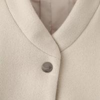 Elegante Abrigo de Lana Sólida para Mujer Cuello Redondo, Manga Larga, Ajuste Suelto, Moda de Ciudad Urbana de Otoño 2024 - details 23