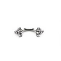 Anillo de acero quirúrgico para mujer, piercing para el cartílago, barra para el labio, tragus helix, joyería para el cuerpo, 16g, 1 unidad - details 27