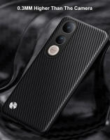 Funda de lujo de cuero PU para Vivo V50 Lite Cubierta trasera de silicona mate, protección total contra golpes - details 4