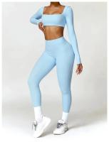 Pantalones de Yoga de cintura alta para mujer, mallas deportivas sin costuras para gimnasio, entrenamiento, barriga, correr - details 21
