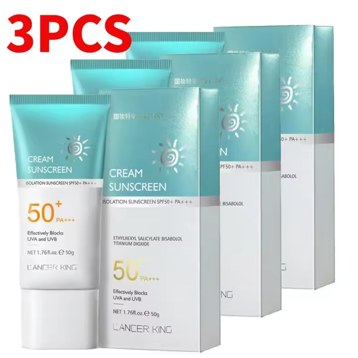 Crema de protección solar coreana, Protector solar Facial, bloqueador solar Spf50, loción de aislamiento, crema hidratante, Protector solar Original, 3 uds. - 1