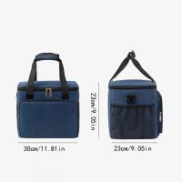 Fiambrera impermeable y aislada Bolsa de almuerzo reutilizable con correa ajustable para el hombro - details 3