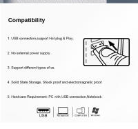 JASTER Flash Drive de Alta Velocidad OTG de 64GB Llavero Ligero Plateado - details 11