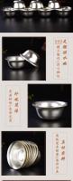 Secta esotérica tibetana S999 Fideos ligeros de plata pura Tazón de agua de siete tazas/Tazón de agua 10 cm - details 2