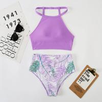 Bikini Sexy para mujer, traje de baño de cuello alto, traje de baño femenino de dos piezas, conjunto de Bikinis de cintura alta, ropa de playa para traje de baño 2024 - details 15