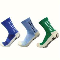 1/3/10 Pares de Calcetines Atléticos Antideslizantes con Pegamento de Puntos, Suela de Toalla Engrosada, Tejido de Malla Transpirable - Ideales para Correr y Deportes, para Hombres y Mujeres, Colores Surtidos, Calcetines Bonitos - details 9