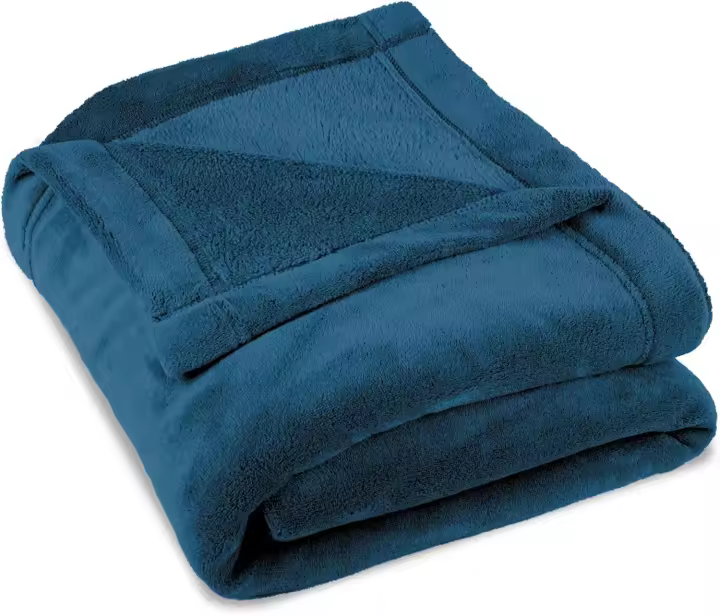 CelinaTex Montreal Manta con Forro Polar de Microfibra, poliéster, Negro, 220 X 240 - 1