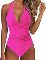 Circy Traje de Baño de Un Pie sin Espalda con Estampado de Leopardo Bikini de Encaje para Mujeres - details 39