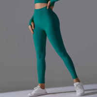 Hamidou-Pantalones deportivos de Yoga para mujer, mallas de cintura alta y caderas ajustadas, glúteos de melocotón, pantalones de Yoga desnudos de cintura alta - details 32