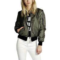 Chaquetas finas para mujer, Tops básicos, chaqueta informal con cuello redondo, primavera y otoño - details 7