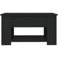 Mesa de centro, mesa auxiliar, consola lateral, salón, sofá, sala de estar, cafetería, muebles, mobiliario, madera contrachapada blanca, 79x49x41 cm - details 21