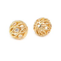 Cuentas de Espaciador de Barril de Brass Dorado de 18K Accesorios de Joyería DIY para Mujeres - details 56